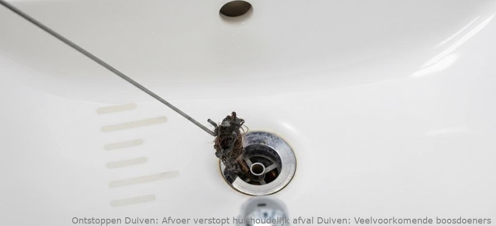 Afvoer verstopt huishoudelijk afval Duiven: Veelvoorkomende boosdoeners
