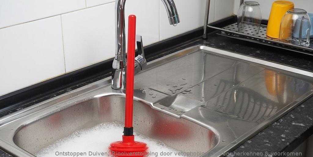 Rioolverstopping door vetophoping Duiven: herkennen & voorkomen